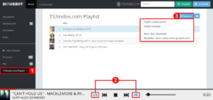 SinusBot Playlist bearbeiten